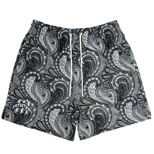 Paisley Hearts Mesh Shorts